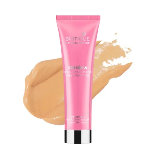 Image of Biotique Natural Makeup Stardew Insta Glow Foundation, Vanilla, 30ml