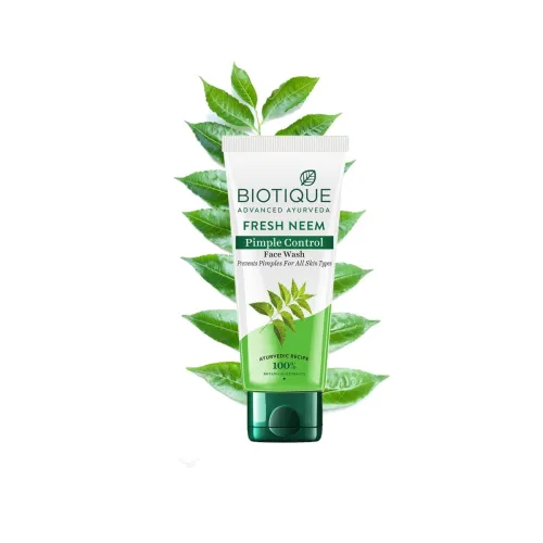 Image of Biotique Fresh Neem Pimple Control Face Wash Pure Extracts 150mL