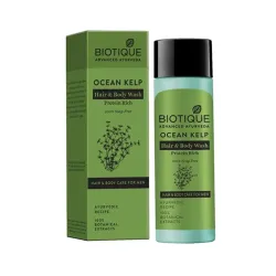 Biotique Ocean Kelp Anti Hairfall Shampoo | Intensive Hair Growth Therapy| Anti Hairfall Shampoo that Maintains Shine |100% Botanical Extracts | Suitable for All Hair Types |120ml
