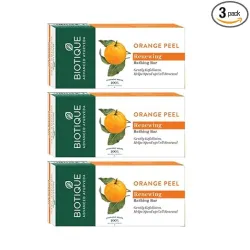 Biotique Orange Peel Revitalizing Body Soap 450g (150g x 3).
