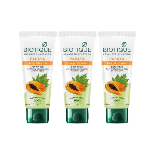 Image of Biotique Papaya Deep Cleanse Face Wash 100ml* 3