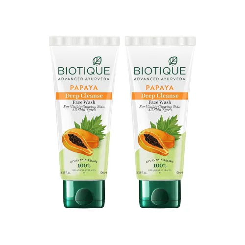 Image of Biotique Papaya Deep Cleanse Face Wash 200ml