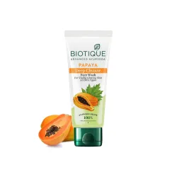 Biotique Papaya Deep Cleanse Face Wash | Gentle Exfoliation | Visibly Glowing Skin | 100% Botanical Extracts| Suitable for All Skin Types | 150ml