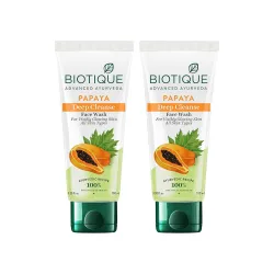 Biotique Papaya Deep Cleanse Face Wash (2x100ml)