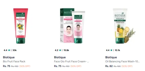 Image of Biotique Products Starting @ ₹75