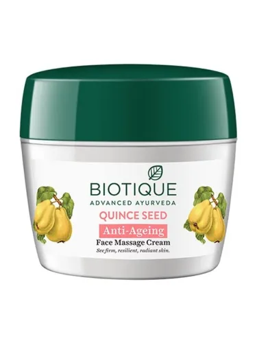 Image of BIOTIQUE Quince Seed Anti Aging Face Massage Cream 175gm