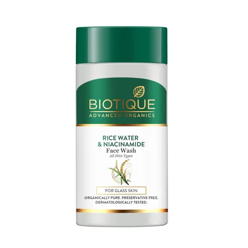 Image of Biotique Rice Water & Niacinamide Gel Face Wash Removes Excess Oils & Reduce Blemishes of the Skin | Glass Skin | For Me