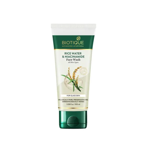 Image of Biotique Rice Water Niacinamide Face Wash 100ml