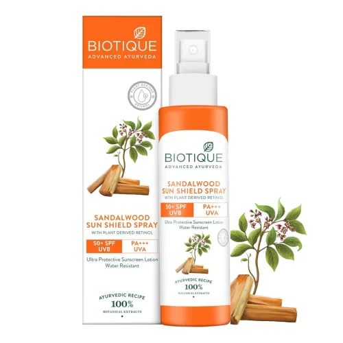 Image of Biotique Sandalwood Sunsheild Spray SPF 50+120ml