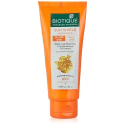 Biotique Sun Shield Micro Gold 30+Spf Matte Cream Sunscreen Ulra Protective Oil Control For Normal Skin, 50Ml, Pack Of 1