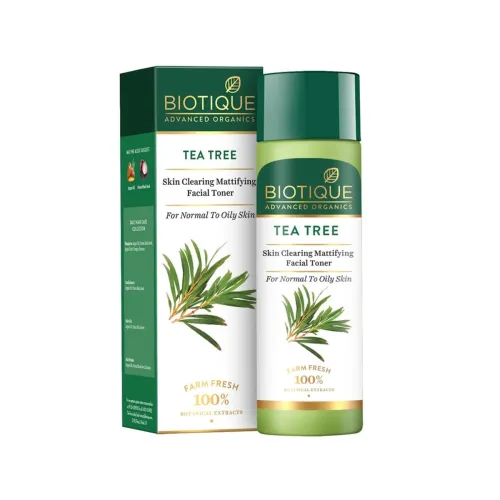 Image of Biotique Tea Tree Skin Clearing Mattifying Facial Toner, 120ml