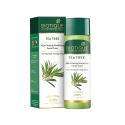 Biotique Tea Tree Skin Clearing Mattifying Facial Toner | Enriched with 100% Botanical Extracts & Tea Tree Oil | Refreshing, Alcohol-Free Formula | Ideal for Normal to Oily & Acne-Prone Skin...