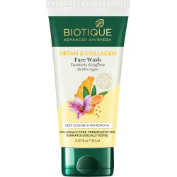 Biotique Ubtan & Collagen Face Wash for Tan Removal 