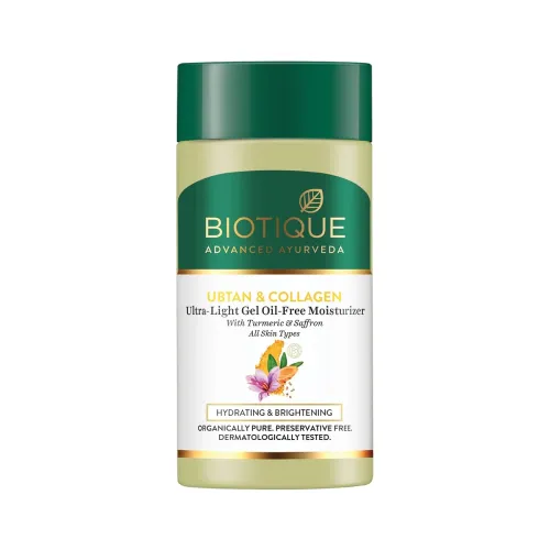 Image of Biotique Ubtan & Collagen Ultra Light Gel Oil-Free Moisturizer 25ml