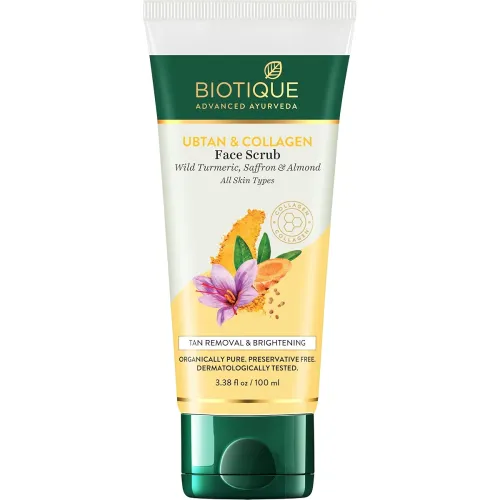 Image of Biotique Ubtan & Collagen Tan Removal Face Scrub 100g