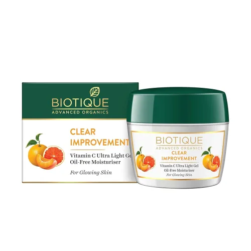 Image of Biotique Advanced Organics Clear Improvement Vitamin C Ultra Light Gel Oil-Free Moisturiser 175Gm