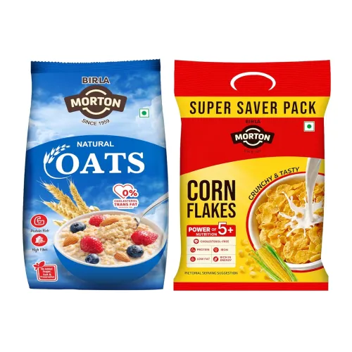 Image of Birla Morton Corn Flakes & Oats 500Gm each