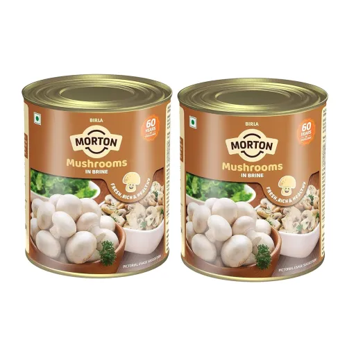 Image of Birla Morton Mushrooms in Brine 800 Gm Pack of 2