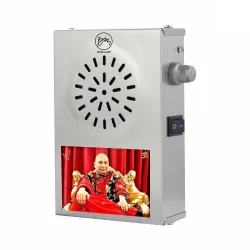 BISMAADH Electric Big Steel Akhand Pooja Bell Cum Devotional Mantras Chanting Box Plug & Play with Heavy Speaker (Chatta