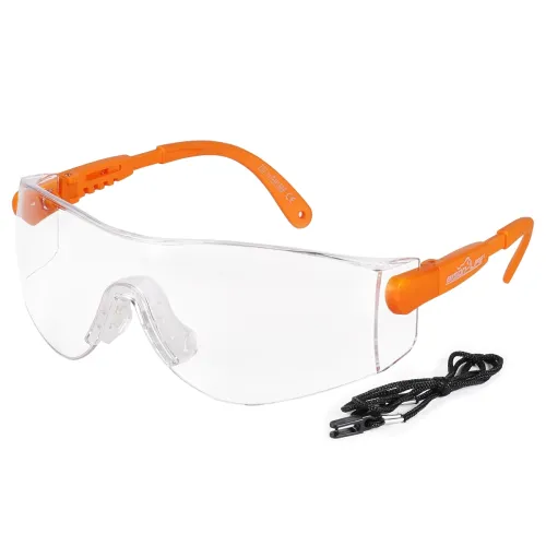 Image of BISON LIFE Vison Safe, BoxerX Safety Glasses Adjustable Angle Temples, Frameless Anti-scratch and Anti-fog Clear Lens Or