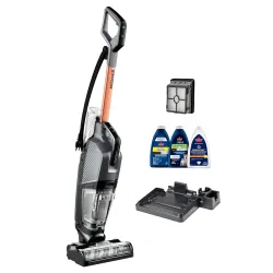BISSELL® Crosswave™ HydroSteam™ Multi-Surface Corded Upright Vacuum Cleaner for Floors & Carpets | Hydrosteam™ Technology removes Curry & Tough Stains | 2-Year Warranty | Cleaning Formula In...