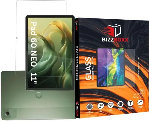 Image of BizzBoxx Edge-to-Edge Tempered Glass for Motorola Moto Pad 60 Neo 11-Inch