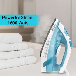 Black & Decker ?BXIR1602IN 1600 W Steam Iron (Sea Blue, White)