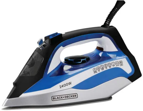 Image of BLACK+DECKER BXIR2402IN 2400 W Steam Iron (Blue)