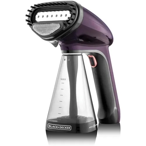 Image of Black+Decker Garment Steamer – 1500W, Violet