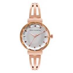 French Connection Black Dial Color Watch for Women - FCN053B