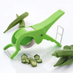 Black Olive Multipurpose Slicer Cutter-Dual Stainless Steel Cutting 