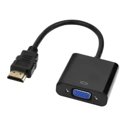 Black-r HDMI to VGA Adapter Converter Cable 1080P for Media Players