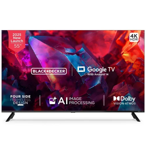 Image of BLACK+DECKER A1 Series 55-inch 4K Ultra HD Smart Google TV BXTVGU55UD2875ATIN