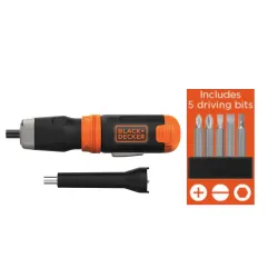 BLACK+DECKER BCF601AA-IN CORDLESS Screwdriver with 4 AA Alkaline Batteries