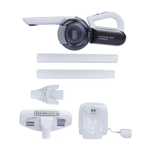 Image of BLACK+DECKER 18V Cordless Pivoting Handheld Vacuum Cleaner - PV1820LF-B1