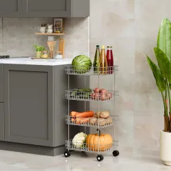 Blairmore Stainless Steel Modern Kitchen Storage Rack