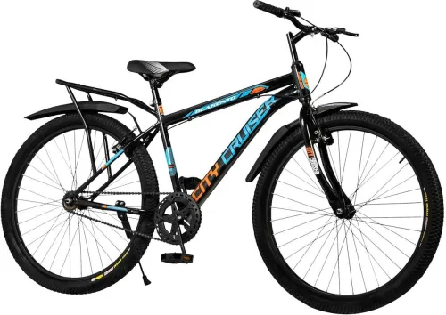 Image of BLAKENTO City Cruiser 26T MTB – Single Speed, Black /Orange