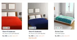 Blankets & Quilts Starting at ₹208