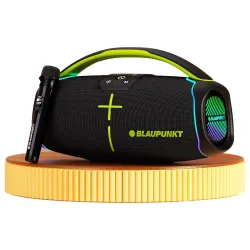 Blaupunkt Atomik BB60 60W Boombox |100 Years German Legacy Audio I Jazzy Aura Party Neon Lights I IPX6 Splash & Dust Pro