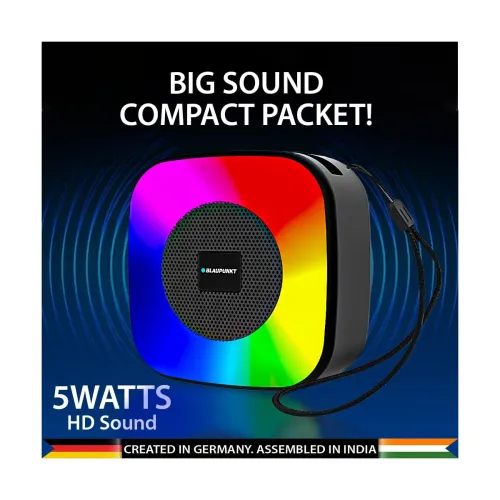 Image of Blaupunkt BT03 RGB Wireless Bluetooth Speaker with Deep Bass .