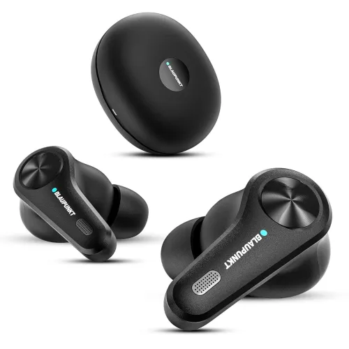 Image of Blaupunkt Newly Launched Btw300 Wireless Platinum Hybrid Anc Moksha In Ear Earbuds With 42Db I 6 Mics Crispr Enc I Blink