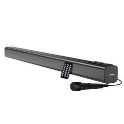 Blaupunkt SBA50 PRO Wireless Bluetooth Soundbar with 2400 mAh Built-in Battery I 4 Full Range Speakers I HD Sound I Slee
