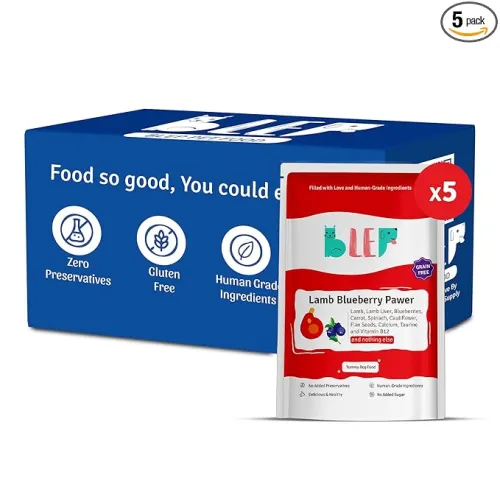 Image of BLEP Lamb & Blueberry Wet Dog Food 500g (Grain-Free, High Protein)
