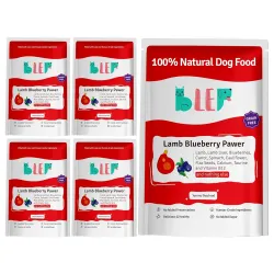 BLEP Lamb Blueberry Pawer 500g (5 Pack of 100g) - Complete Meal for Adult & Puppy| 