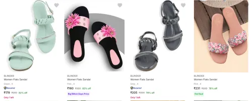 Image of Blinder Women's Flats upto 83% Discount