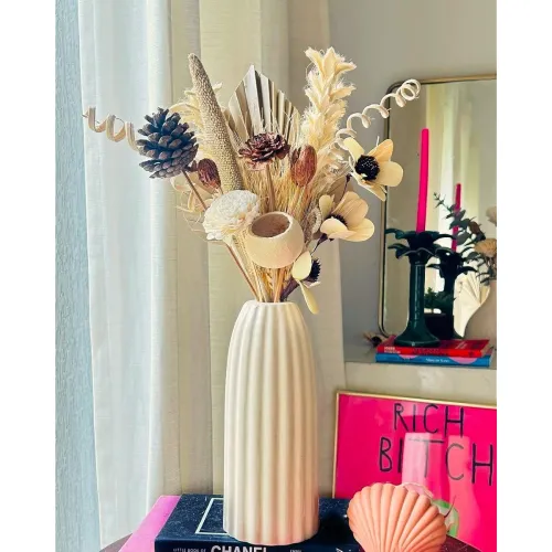 Image of Bliss Hohm Ceramic Flower Vase (8 Inches)