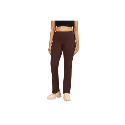BlissClub Ultimate Straight Pants Trousers for Women with High Waist, Formal Pant for Women Office Wear with Wide Waistb