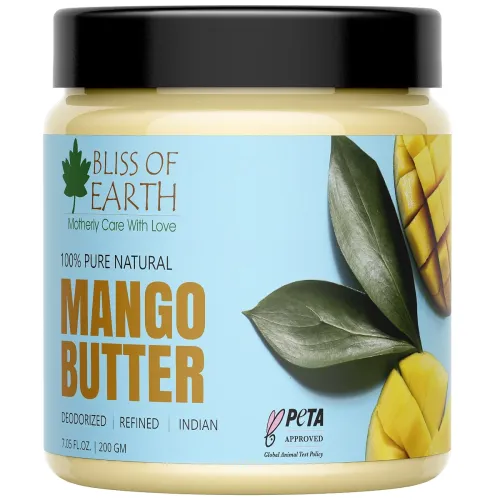Image of Bliss of Earth Deodorised Indian Mango Butter, 200g