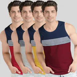 BLIVE Pack of 4 Men Vest