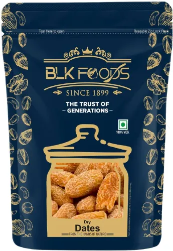 Image of BLK FOODS Dates Dry Yellow Sukha Khajoor 